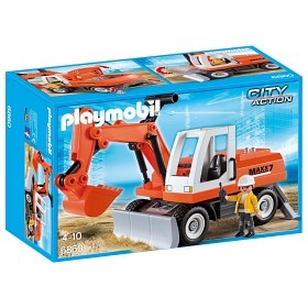 Bild på Playmobil City Action - Skovelgrävmaskin med justerbart blad 6860