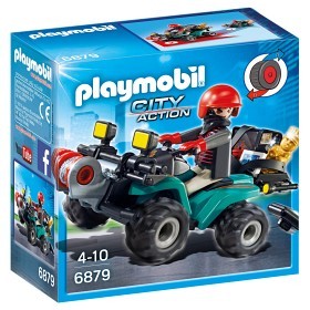 Bild på Playmobil City Action Bandit och fyrhjuling med vinsch 6879