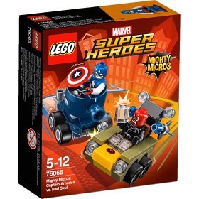 Bild på LEGO Super Heroes - Mäktiga mikromodeller: Captain America mot Red Skull 76065