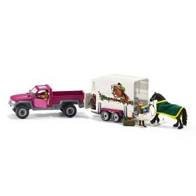 Bild på Schleich Pick-up-bil med hästtransport