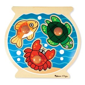 Bild på Melissa & Doug - Knoppussel med extra stora knoppar (Hav)