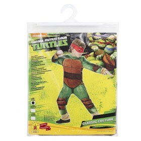 Bild på Teenage Mutant Ninja Turtles - Klassisk dräkt med 4 masker (M)