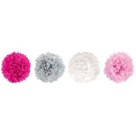 Bild på JaBaDaBaDo PomPoms 4-pack (Ljusrosa)