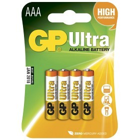 Bild på GP Batteri AAA 1,5v alkaliskt 4-pack