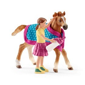 Bild på Schleich Horse Club 42361 Föl med täcke