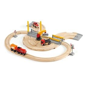 Bild på BRIO World 33208 Tågset bil och tåg med kran