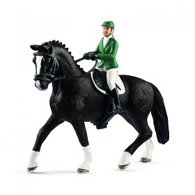 Bild på Schleich Hoppryttare med häst 42358