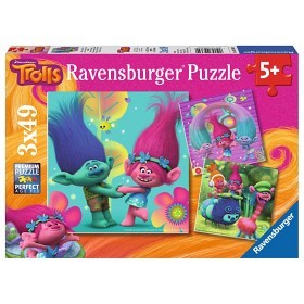 Bild på Ravensburger Pussel Trolls 3x49 bitar