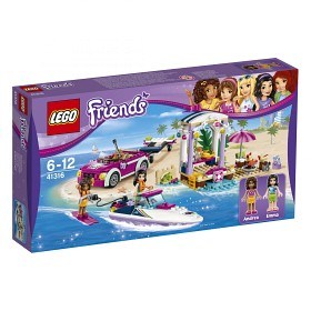 Bild på LEGO Friends - Andreas transportbil för racerbåtar 41316
