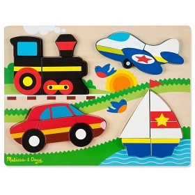 Bild på Melissa & Doug - Träpussel Fordon