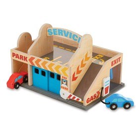Bild på Melissa & Doug Bilverkstad med tvätt och garage