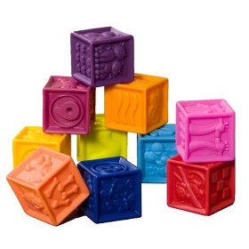 Bild på B.Toys, One Two, Gummiklossar 10 st
