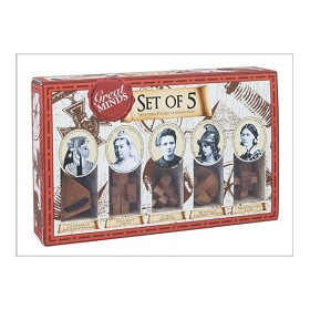 Bild på Professor Puzzle - Great Minds: Träpussel - 5-pack
