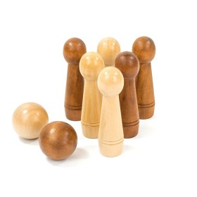 Bild på Wooden Games Workshop - Mini Bowling