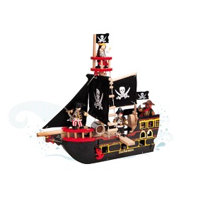 Bild på Le Toy Van - Piratskeppet Barbarossa i trä