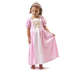 Bild på Den Goda Fen - Prinsessklänning och Tiara Rosa 6-7 år