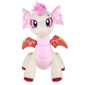 Bild på Glittrande Mjukisdrake Rosa 30 cm