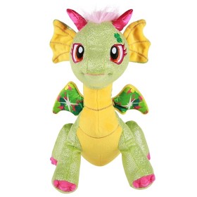 Bild på Glittrande Mjukisdrake Grön 30 cm