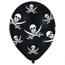 Bild på Jolly Roger - Piratballonger 6-pack 27 cm