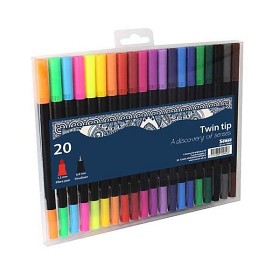 Bild på Sense Fineliner Twin-tip 20-pack