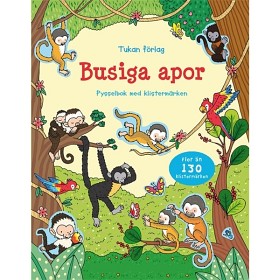 Bild på Tukan - Pysselbok med klitsermärken - Busiga apor