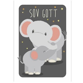 Bild på Studio Circus - Affisch Elefant Sov Gott 21x30 cm