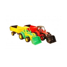 Bild på Traktor Med Vagn 85 cm (Röd)