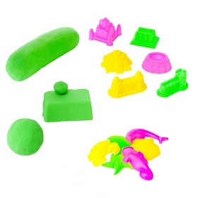 Bild på Magic Sand Box med tillbehör 1,5 kg (Gul)
