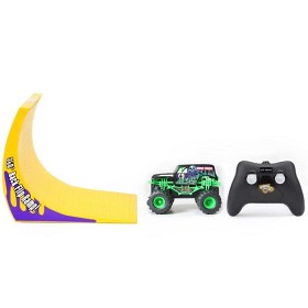 Bild på New Bright - Monster Jam 360 Flip Grave Digger - 12 cm 27 MHz