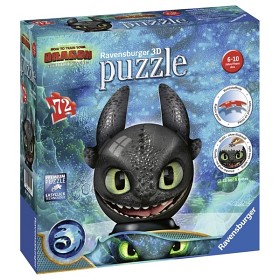 Bild på Ravensburger 3D Pusselboll Tandlöse 72-bitar