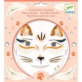 Bild på Djeco Ansikts stickers (Katt)