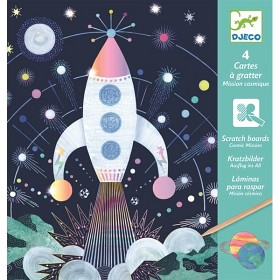 Bild på Djeco, Scratch card, Cosmic mission
