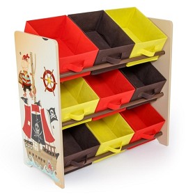 Bild på Kinderregal Spielzeugbox Spielzeugkiste Kindermöbel Regal Kinder Aufbewahrung