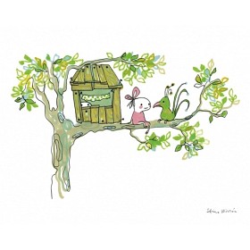 Bild på Brokiga, Poster Tree House 24x30