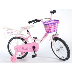 Bild på Yipeeh, Barncykel med stödhjul - Rose 16" rosa