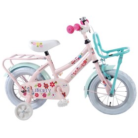 Bild på Yipeeh, Barncykel med stödhjul - Liberty Cruiser 12" rosa & grön