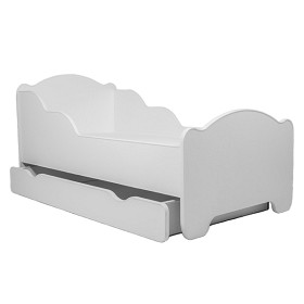 Bild på Bed MICHAS with mattress - WHITE