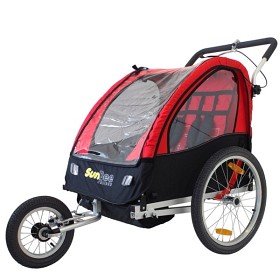 Bild på SunBee - Cykelvagn - Sunbee Cruiser Ink Strollerkit - Röd/Svart