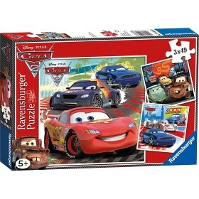 Bild på Disney Cars - Pussel 3x49 bitar