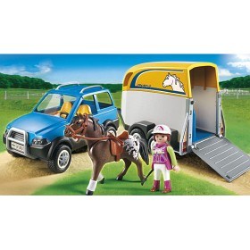 Bild på Playmobil Country - Bil Med Hästsläp 5223