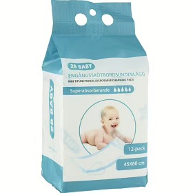 Bild på 2B Baby Skötbordsunderlägg 45x60 cm 12-pack
