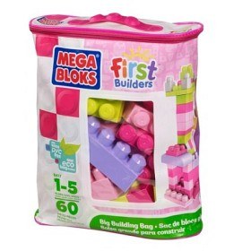 Bild på Mega Bloks - Klassiska klossar (Rosa)