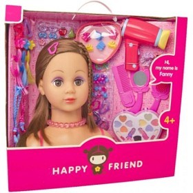 Bild på Happy Friend - Frisyr och make-up-docka (Brunett)