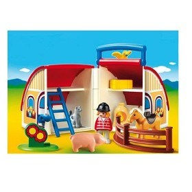 Bild på Playmobil 1.2.3 - Bärbar bondgård 6778
