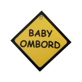 Bild på Baby Ombord skylt