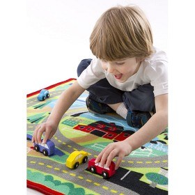 Bild på Melissa & Doug - Bilmatta med fyra bilar