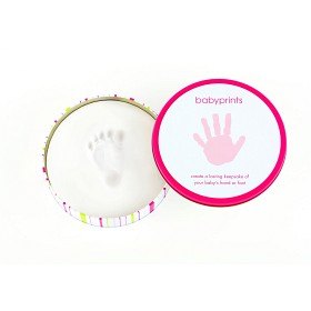 Bild på Pearhead Hand/Fotavtryck i Plåtburk (Rosa)