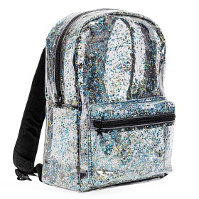 Bild på A Little Lovely Company Glitter Ryggsäck (Transparent/Svart)