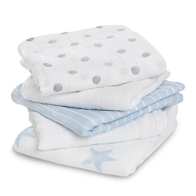 Bild på Aden By Snuttefiltar Muslin 5-pack (Blå)