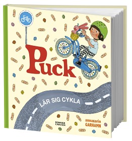 Bild på Anna-Karin Garhamn, Puck lär sig cykla